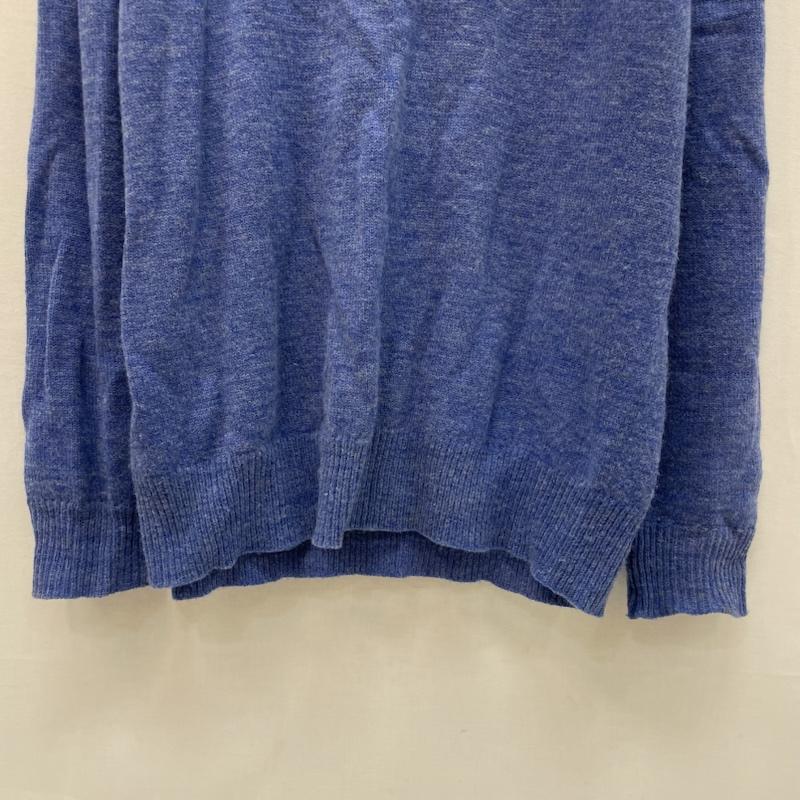 ステューシー STUSSY ニット、セーター 長袖 フェルト製 ストック ロゴ 金タグ XL 青 / ブルー / blue メンズ USED 古着 中古 50167676