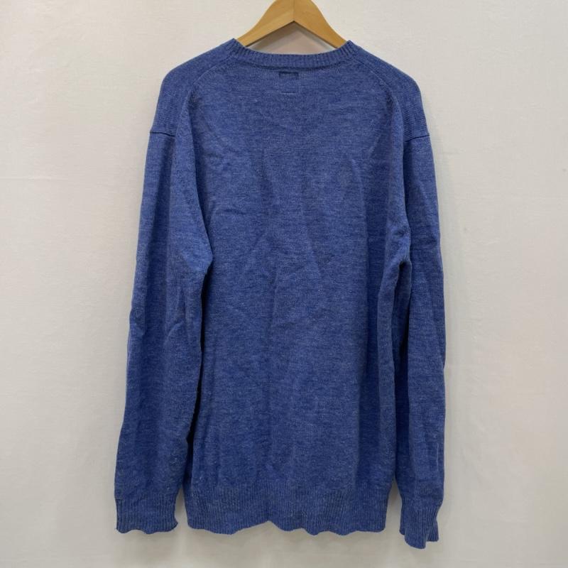 ステューシー STUSSY ニット、セーター 長袖 フェルト製 ストック ロゴ 金タグ XL 青 / ブルー / blue メンズ USED 古着 中古 50167676