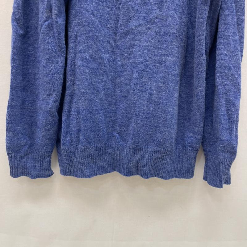 ステューシー STUSSY ニット、セーター 長袖 フェルト製 ストック ロゴ 金タグ XL 青 / ブルー / blue メンズ USED 古着 中古 50167676