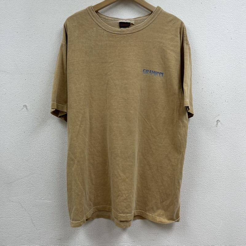グラミチ GRAMICCI Tシャツ 半袖 90s USA製 ヴィンテージ グラフィック プリント Tシャツ M ベージュ / ベージュ / beige メンズ USED 古着 中古 50167677