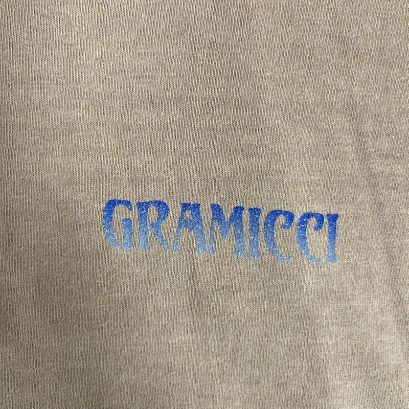 グラミチ GRAMICCI Tシャツ 半袖 90s USA製 ヴィンテージ グラフィック プリント Tシャツ M ベージュ / ベージュ / beige メンズ USED 古着 中古 50167677