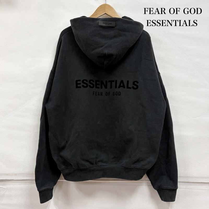 エフオージーエッセンシャルズ FOG ESSENTIALS パーカー 長袖 スウェット プルオーバー フーディー パーカー ロゴ M ロゴ、文字 黒 / ブラック / black メンズ USED 古着 中古 50167678