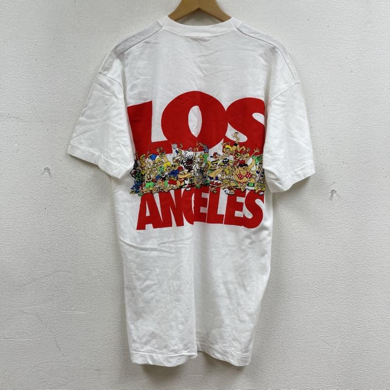 フルーツオブザルーム FRUIT OF THE LOOM Tシャツ 半袖 80s 90s USA製 ヴィンテージ スーベニア プリント Tシャツ カットソー L 白 / ホワイト / white メンズ USED 古着 中古 50167680