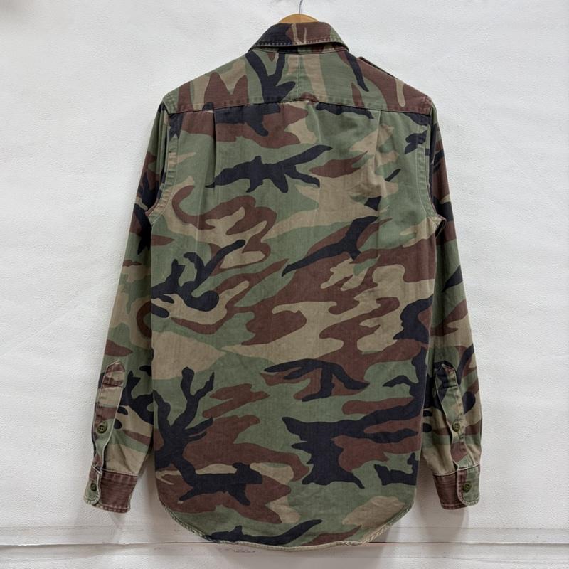 ポロラルフローレン POLO RALPH LAUREN Tシャツ 長袖 迷彩 カモフラ 長袖 ミリタリー シャツ ワーク ジャケット XS カモフラージュ柄・迷彩 緑 / グリーン / green X ベージュ / ベージュ / beige X 茶 / ブラウン / brown メンズ USED 古着 中古 50167684