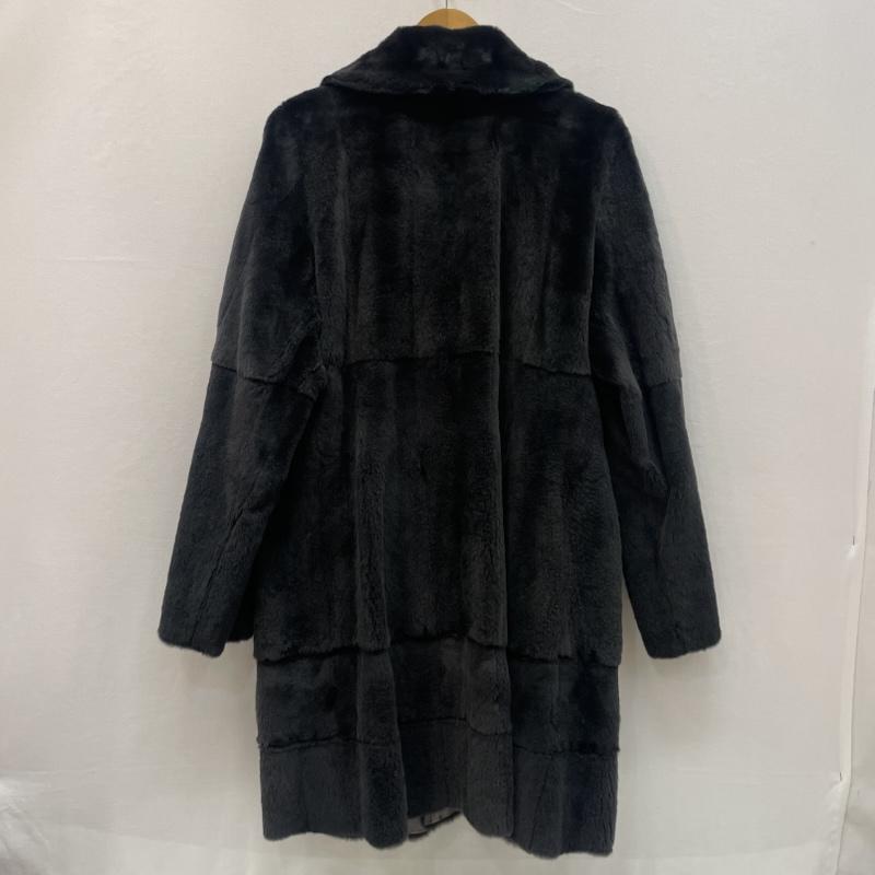 ヴィンテージ VINTAGE コート 毛皮、ファー KB fur リアル ファー ウイーゼル リバーシブル 11号 黒 / ブラック / black X 灰 / グレー / gray レディース USED 古着 中古 50167685