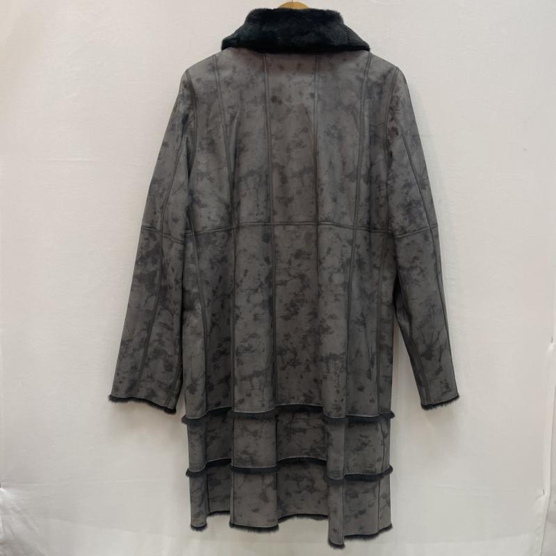 ヴィンテージ VINTAGE コート 毛皮、ファー KB fur リアル ファー ウイーゼル リバーシブル 11号 黒 / ブラック / black X 灰 / グレー / gray レディース USED 古着 中古 50167685