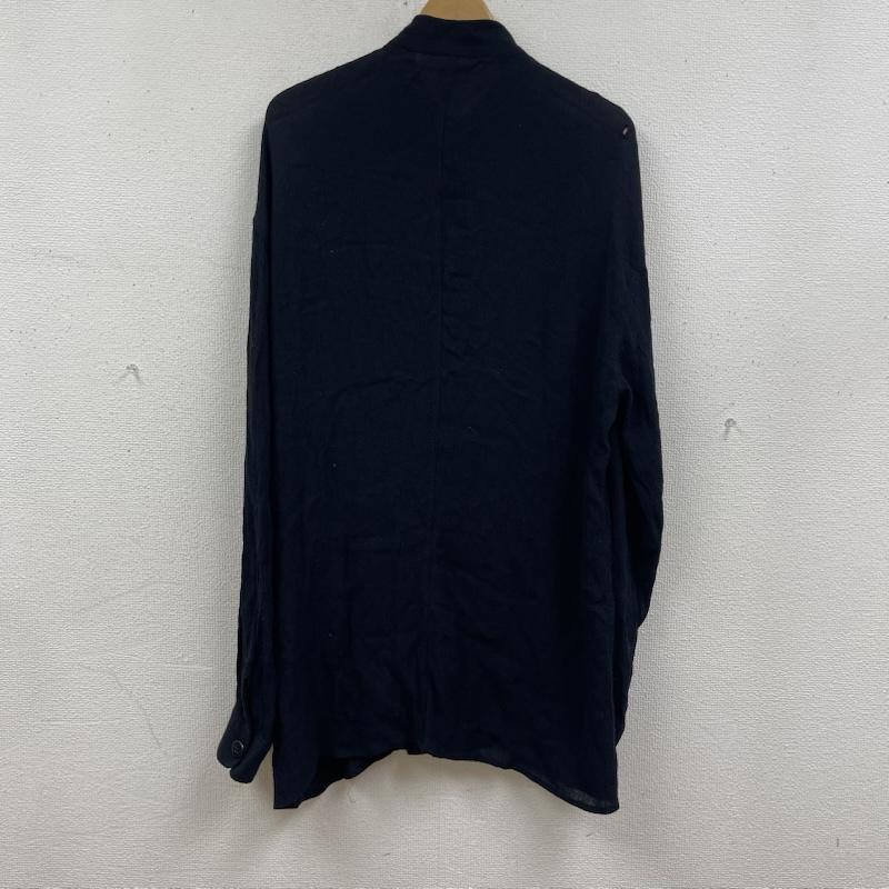 エンポリオアルマーニ EMPORIO ARMANI シャツ、ブラウス 長袖 80s 90s イタリア製 ヴィンテージ マオカラー カジュアル シャツ 黒 / ブラック / black メンズ USED 古着 中古 50167686