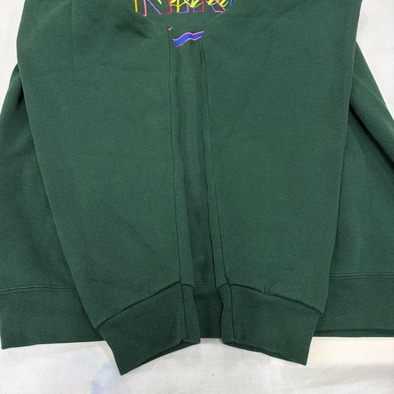 ナイキ NIKE トレーナー 長袖 90s スウェット プルオーバー トレーナー ネオンカラー ロゴ 刺繍 銀タグ ヴィンテージ 裏起毛 XL ロゴ、文字 X 刺繍 緑 / グリーン / green X マルチカラー / マルチカラー / multicolor メンズ USED 古着 中古 50167688