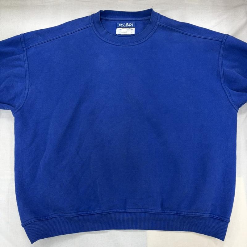 ラッセルアスレティック Russell Athletic トレーナー 長袖 90s 00s PLUMA プルマ クルーネック スウェット トレーナー 無地 ヴィンテージ フェード XXL 無地 青 / ブルー / blue メンズ USED 古着 中古 50167689