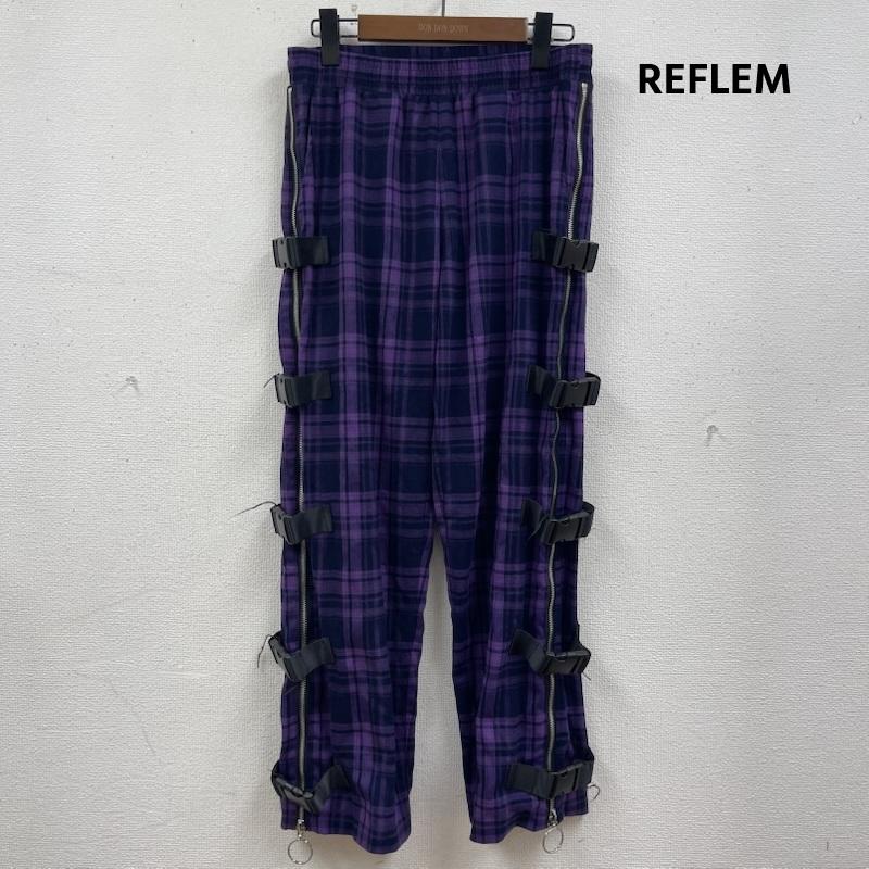 古着 USED パンツ ワークパンツ、ペインターパンツ REFLEM 地雷系 ベルト付き サイドZIP チェック パンツ rf23-c04 FREE 紫 / パープル / purple レディース USED 古着 中古 50167692