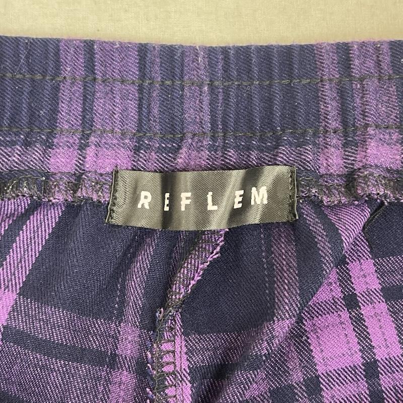 古着 USED パンツ ワークパンツ、ペインターパンツ REFLEM 地雷系 ベルト付き サイドZIP チェック パンツ rf23-c04 FREE 紫 / パープル / purple レディース USED 古着 中古 50167692