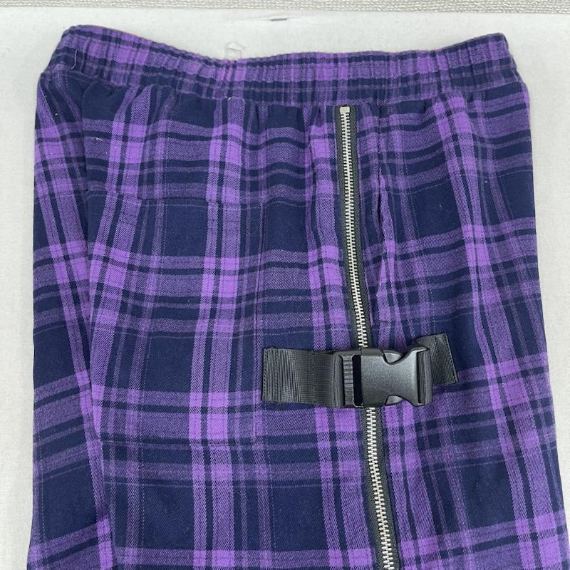 古着 USED パンツ ワークパンツ、ペインターパンツ REFLEM 地雷系 ベルト付き サイドZIP チェック パンツ rf23-c04 FREE 紫 / パープル / purple レディース USED 古着 中古 50167692