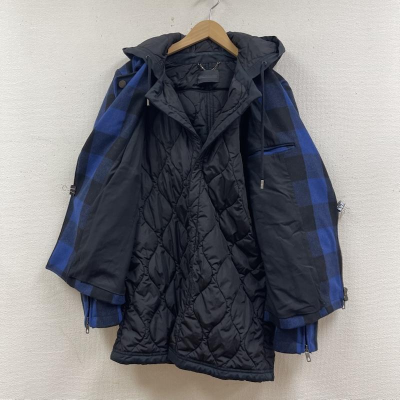 ディーゼル ブラック ゴールド DIESEL BLACK GOLD ジャケット、上着 ジャンパー、ブルゾン Jethron Jacket バッファローチェック柄 ダブルライダース ジャケット 46 青 / ブルー / blue メンズ USED 古着 中古 50167693