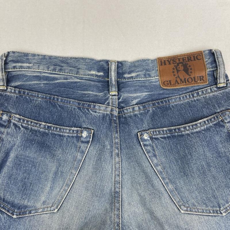 ヒステリックグラマー HYSTERIC GLAMOUR パンツ デニム、ジーンズ SP CLASH加工 ダメージ スタッズ デニム パンツ 0203AP04 28インチ インディゴ / インディゴ / Indigo メンズ USED 古着 中古 50167696