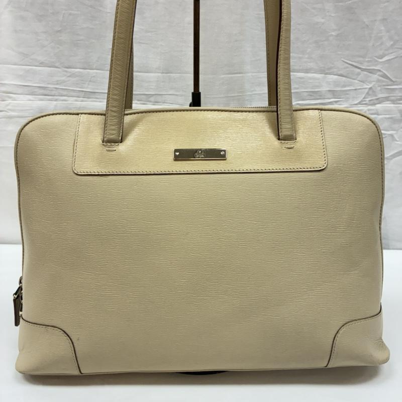 グッチ GUCCI トートバッグ トートバッグ オールド 002-1122 レザー ラウンドジップ トート バッグ A4収納 ロゴ メタル プレート - レディース USED 古着 中古 50167697