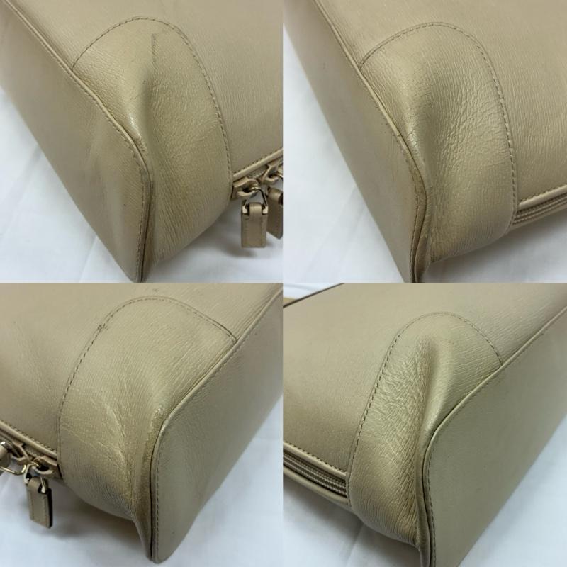 グッチ GUCCI トートバッグ トートバッグ オールド 002-1122 レザー ラウンドジップ トート バッグ A4収納 ロゴ メタル プレート - レディース USED 古着 中古 50167697