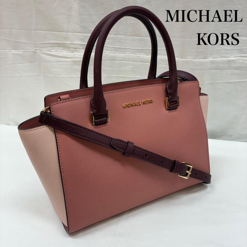 マイケルコース MICHAEL KORS ショルダーバッグ ショルダーバッグ 2WAY レザー ハンド ショルダー バッグ 斜め掛け クロスボディ 手持ち ゴールド金具 - レディース USED 古着 中古 50167699