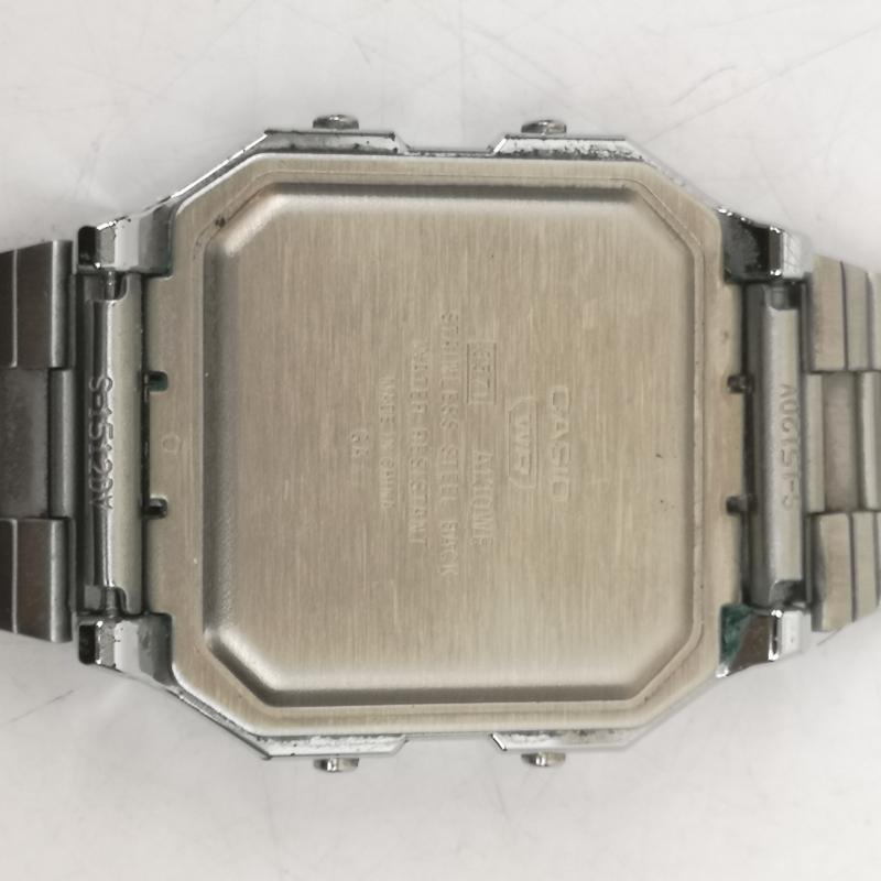 カシオ CASIO 腕時計 アナログ（クォーツ式） 腕時計 チープカシオ スタンダード デジタル ヴィンテージ A130WE - 銀 / シルバー / silver color メンズ USED 古着 中古 50167702