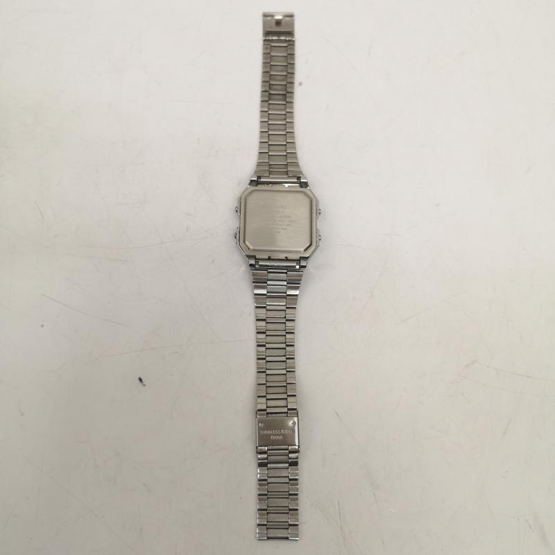 カシオ CASIO 腕時計 アナログ（クォーツ式） 腕時計 チープカシオ スタンダード デジタル ヴィンテージ A130WE - 銀 / シルバー / silver color メンズ USED 古着 中古 50167702