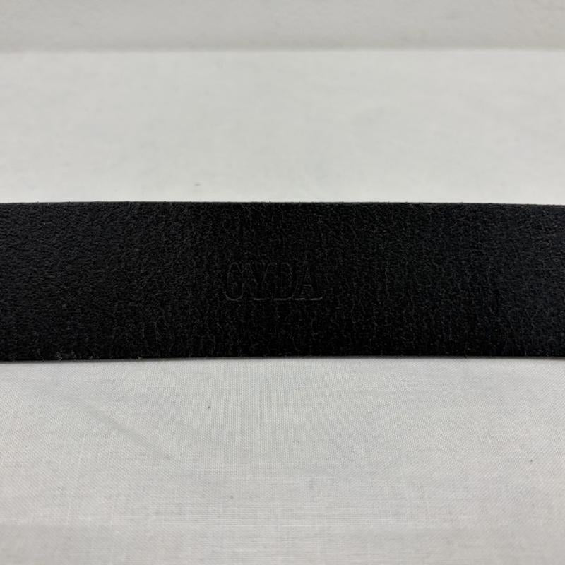 ジェイダ GYDA ベルト・バックル ベルト GGロゴ バックル ワイド レザーベルト - ロゴ、文字 黒 / ブラック / black X 銀 / シルバー / silver color レディース USED 古着 中古 50167713