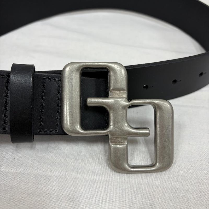 ジェイダ GYDA ベルト・バックル ベルト GGロゴ バックル ワイド レザーベルト - ロゴ、文字 黒 / ブラック / black X 銀 / シルバー / silver color レディース USED 古着 中古 50167716