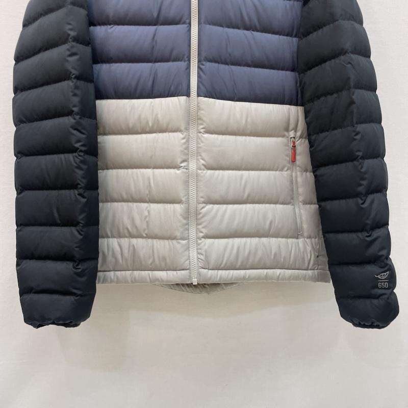 エルエルビーン L.L.Bean ジャケット、上着 ダウンジャケット ビーンズ ダウン フード ジャケット カラーブロック M 黒 / ブラック / black X 灰 / グレー / gray メンズ USED 古着 中古 50167718