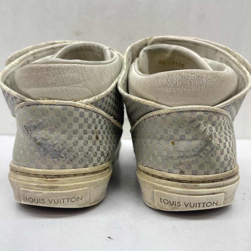 ルイヴィトン LOUIS VUITTON スニーカー スニーカー ダミエ柄 ブランドロゴ ミドルカット スニーカー GO 1110 UK：7 灰 / グレー / gray メンズ USED 古着 中古 50167719