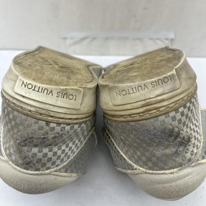 ルイヴィトン LOUIS VUITTON スニーカー スニーカー ダミエ柄 ブランドロゴ ミドルカット スニーカー GO 1110 UK：7 灰 / グレー / gray メンズ USED 古着 中古 50167719