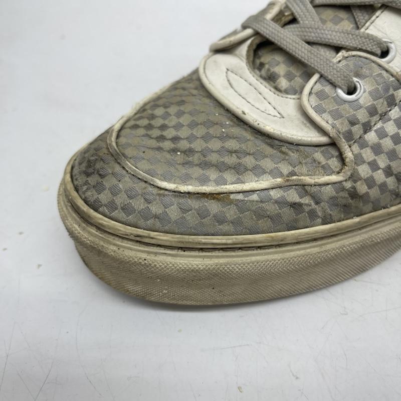 ルイヴィトン LOUIS VUITTON スニーカー スニーカー ダミエ柄 ブランドロゴ ミドルカット スニーカー GO 1110 UK：7 灰 / グレー / gray メンズ USED 古着 中古 50167719
