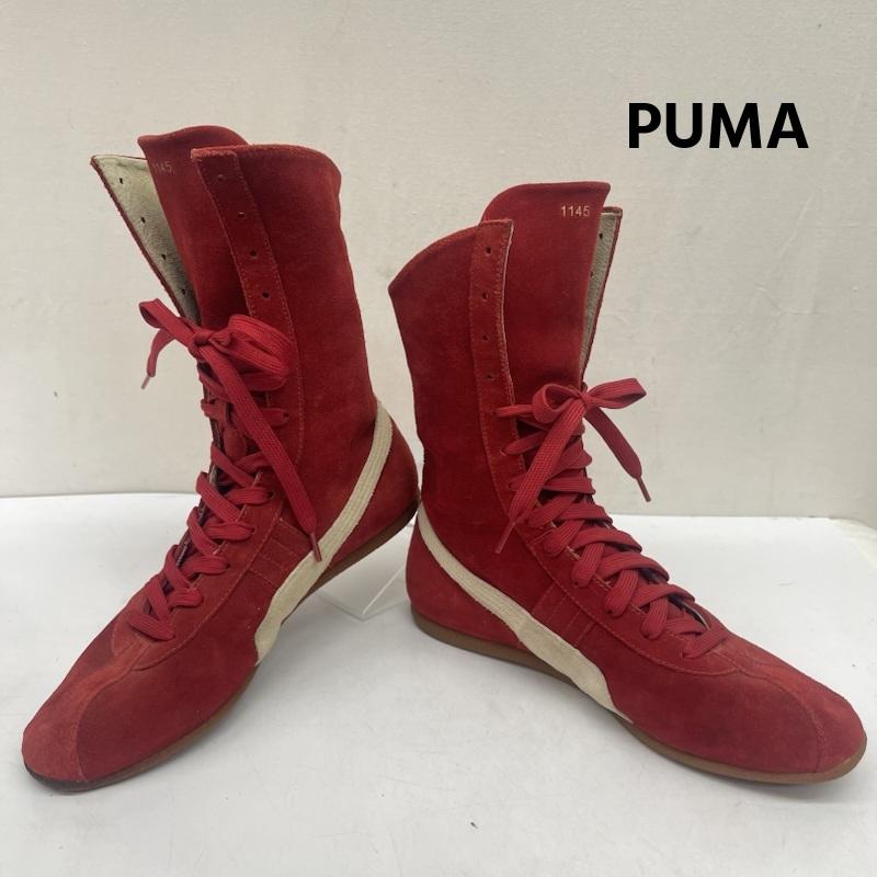 プーマ PUMA スニーカー スニーカー ヴィンテージ スウェード製 ボクシング レスリング シューズ px2302 4000 27.0cm 赤 / レッド / red メンズ USED 古着 中古 50167721