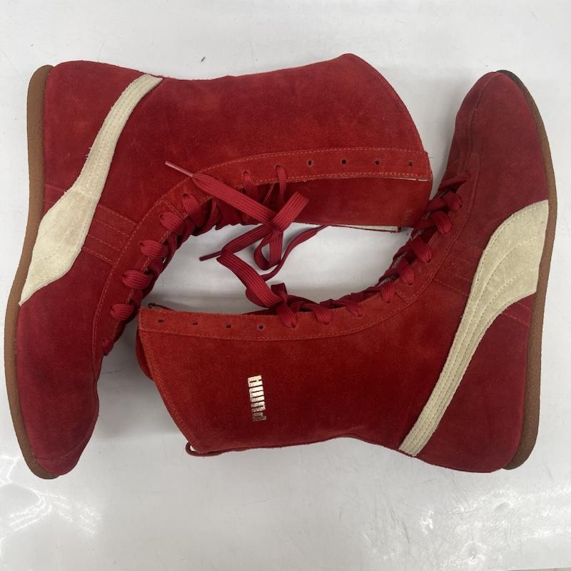 プーマ PUMA スニーカー スニーカー ヴィンテージ スウェード製 ボクシング レスリング シューズ px2302 4000 27.0cm 赤 / レッド / red メンズ USED 古着 中古 50167721