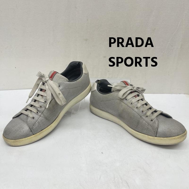 プラダスポーツ PRADASPORTS スニーカー スニーカー Light Grey Mesh Lace Low Top Sneakers 1E 2098 UK：8 灰 / グレー / gray メンズ USED 古着 中古 50167722