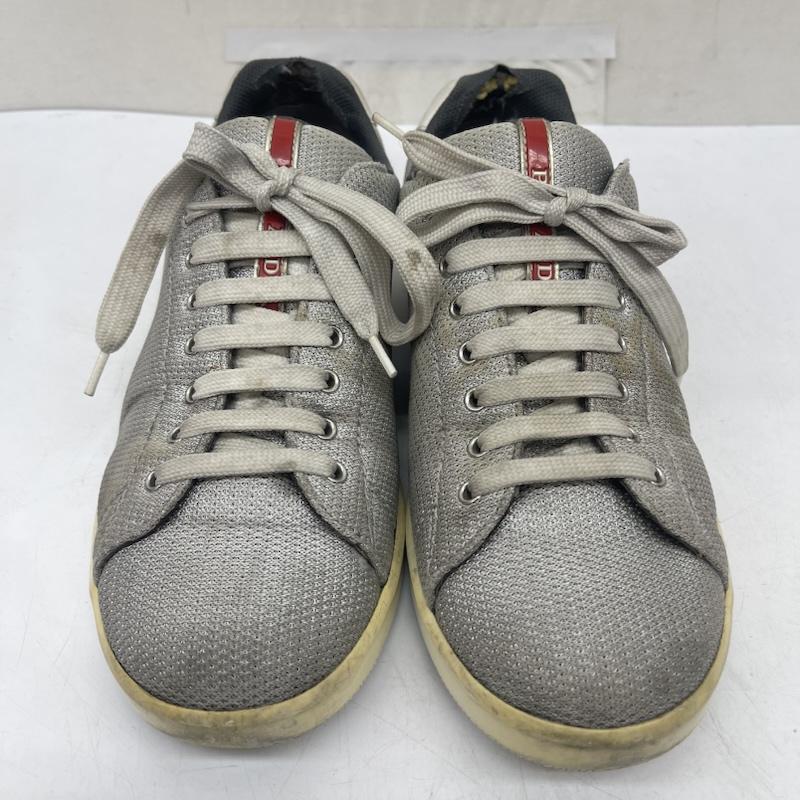 プラダスポーツ PRADASPORTS スニーカー スニーカー Light Grey Mesh Lace Low Top Sneakers 1E 2098 UK：8 灰 / グレー / gray メンズ USED 古着 中古 50167722