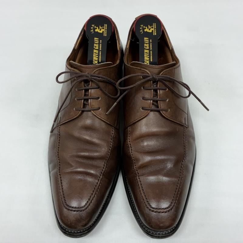スコッチグレイン SCOTCH GRAIN 革靴 革靴 外羽根式 Uチップ レザー ドレス シューズ シューキーパー付き 25.0cm メンズ USED 古着 中古 50167725