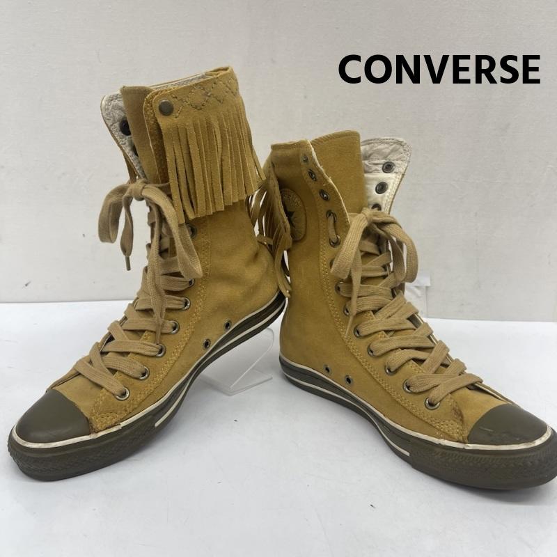 コンバース CONVERSE スニーカー スニーカー AS MACARONIA KNEE-HI ニーハイ スエード ハイカット スニーカー 25.0cm キャメル / キャメル / レディース USED 古着 中古 50167729