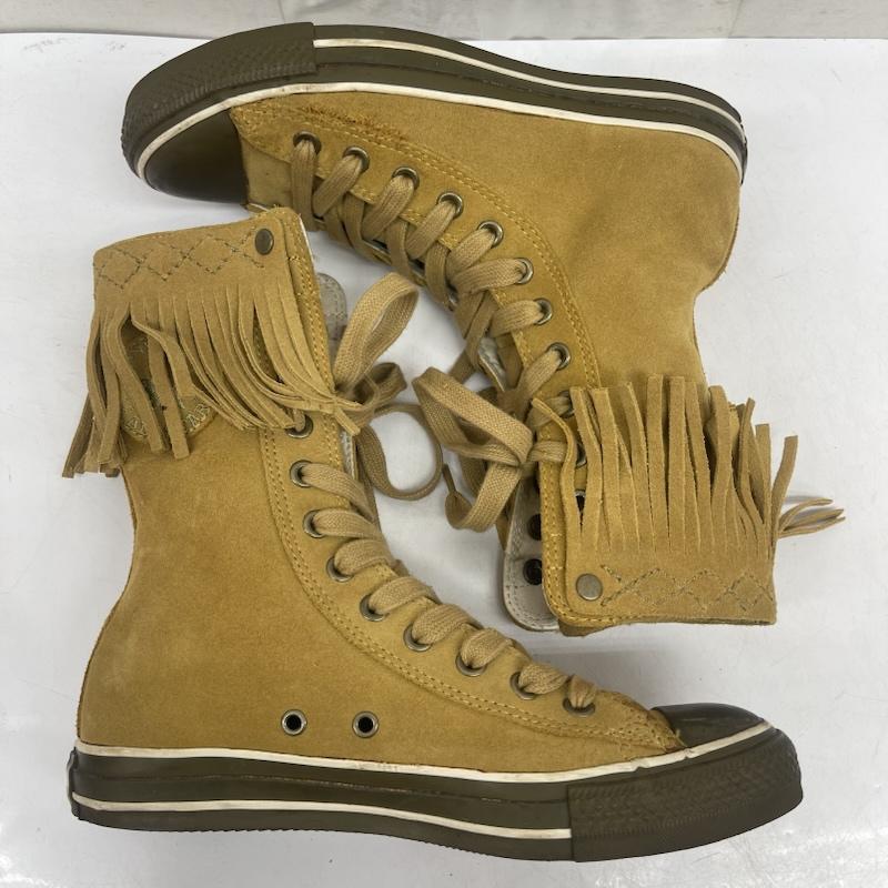 コンバース CONVERSE スニーカー スニーカー AS MACARONIA KNEE-HI ニーハイ スエード ハイカット スニーカー 25.0cm キャメル / キャメル / レディース USED 古着 中古 50167729