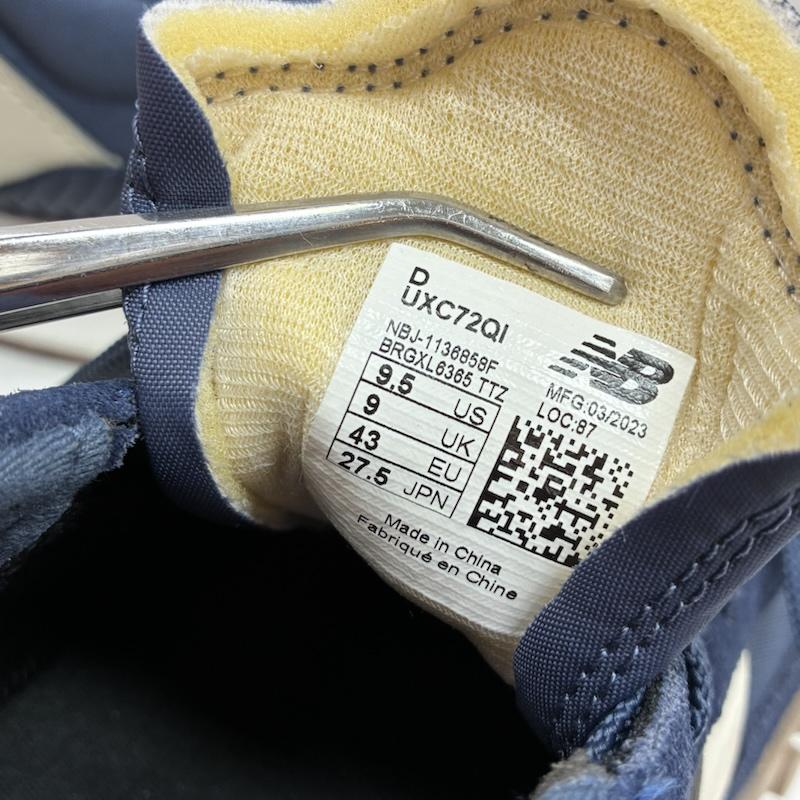 ニューバランス New Balance スニーカー スニーカー UXC72QI ビッグロゴ スエード テキスタイル ローカット スニーカー 27.5cm メンズ USED 古着 中古 50167730