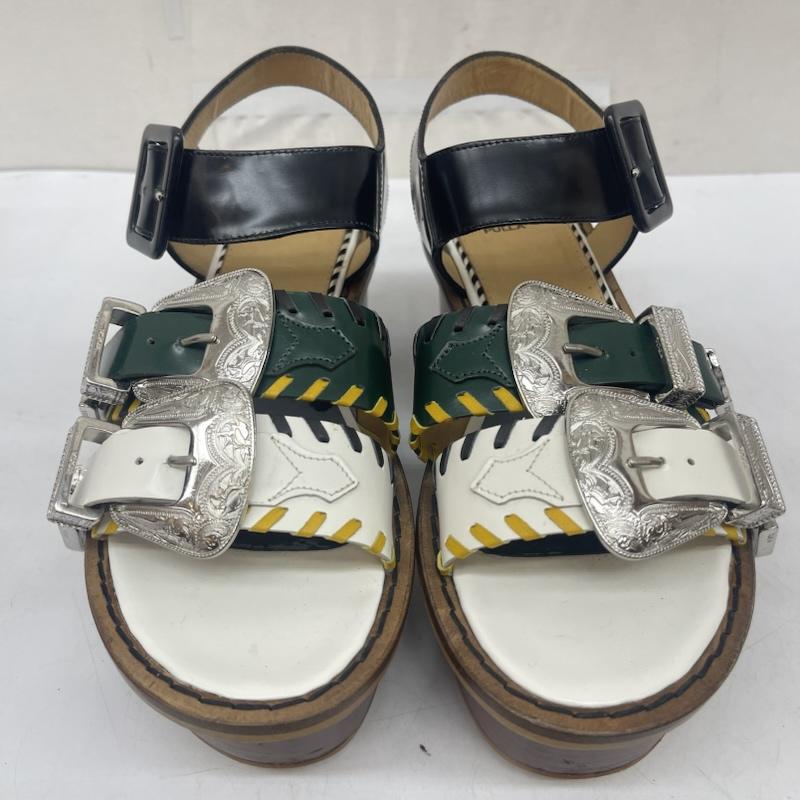 トーガ TOGA サンダル サンダル ウエスタン メタル バックル プラットフォーム 厚底 サンダル 白 / ホワイト / white レディース USED 古着 中古 50167732