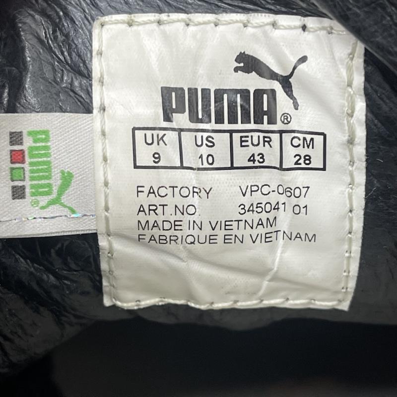 プーマ PUMA スニーカー スニーカー Alexander McQueenコラボ THE BLACK LABEL アーカイブ レザー スニーカー 28.0cm 黒 / ブラック / black メンズ USED 古着 中古 50167733