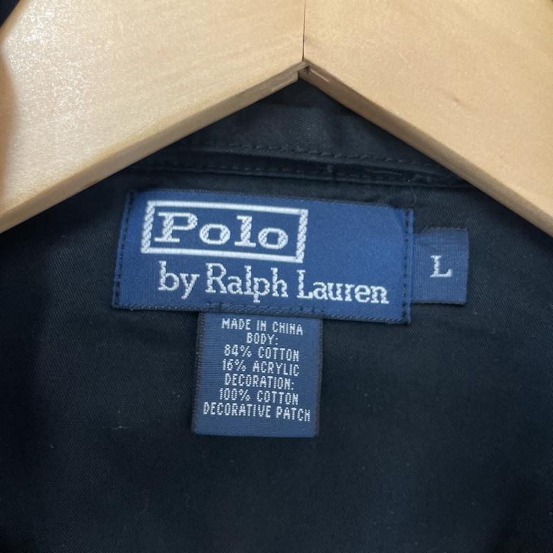 ポロラルフローレン POLO RALPH LAUREN ジャケット、上着 ジャケット、ブレザー ジップ ジャケット エンブレム ロゴ 刺繍 ブラック L 黒 / ブラック / black メンズ USED 古着 中古 50167734