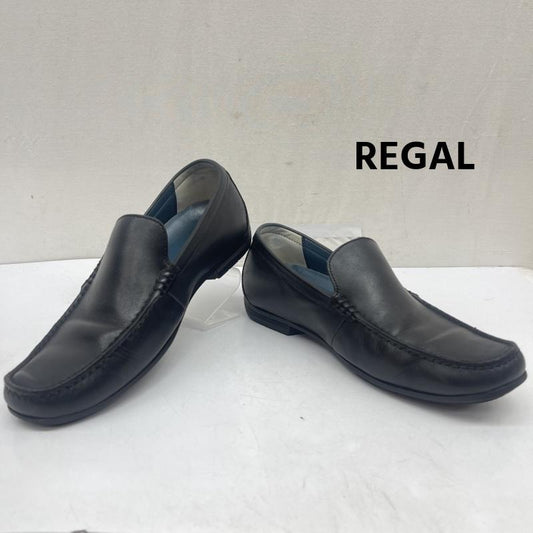 リーガル REGAL スリッポン スリッポン 56HR ヴァンプ コブラヴァンプ デザイン スリッポン シューズ 26.5cm 黒 / ブラック / black メンズ USED 古着 中古 50167736