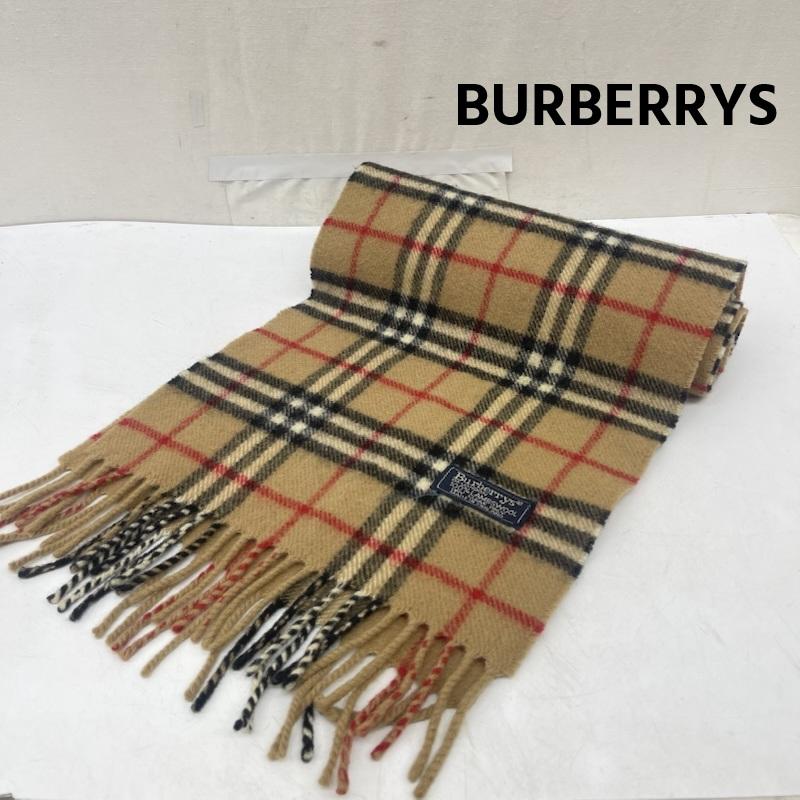 バーバリーズ BURBERRYS マフラー マフラー 90s ヴィンテージ ラムウール ノバチェック柄 マフラー ベージュ / ベージュ / beige レディース USED 古着 中古 50167739