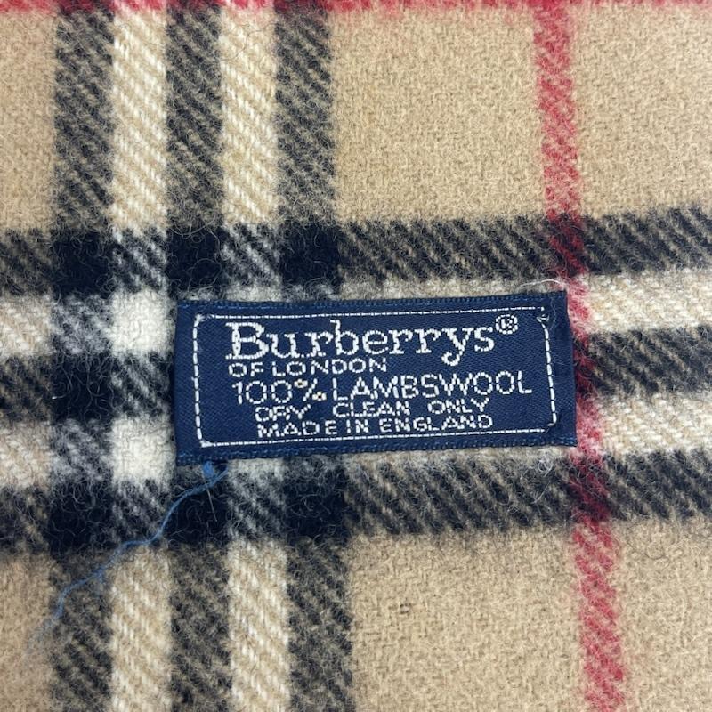 バーバリーズ BURBERRYS マフラー マフラー 90s ヴィンテージ ラムウール ノバチェック柄 マフラー ベージュ / ベージュ / beige レディース USED 古着 中古 50167739
