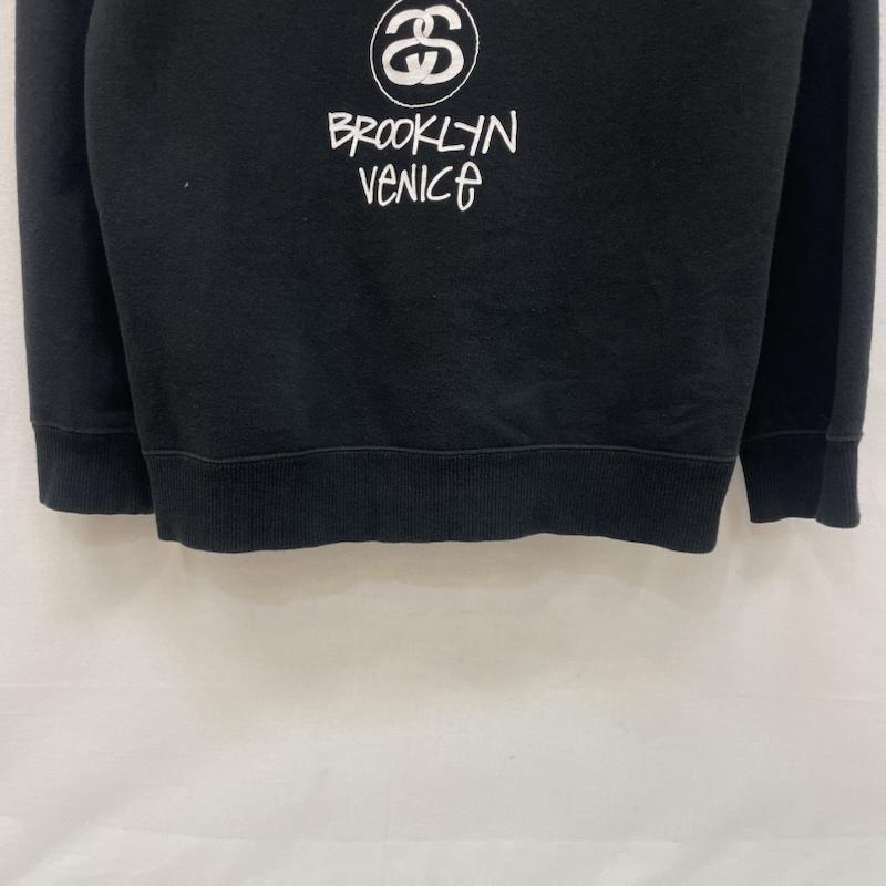 ステューシー STUSSY パーカー 長袖 フーディー ワールドツアー ロゴ グラフィック デザイン S 黒 / ブラック / black X 白 / ホワイト / white メンズ USED 古着 中古 50167741