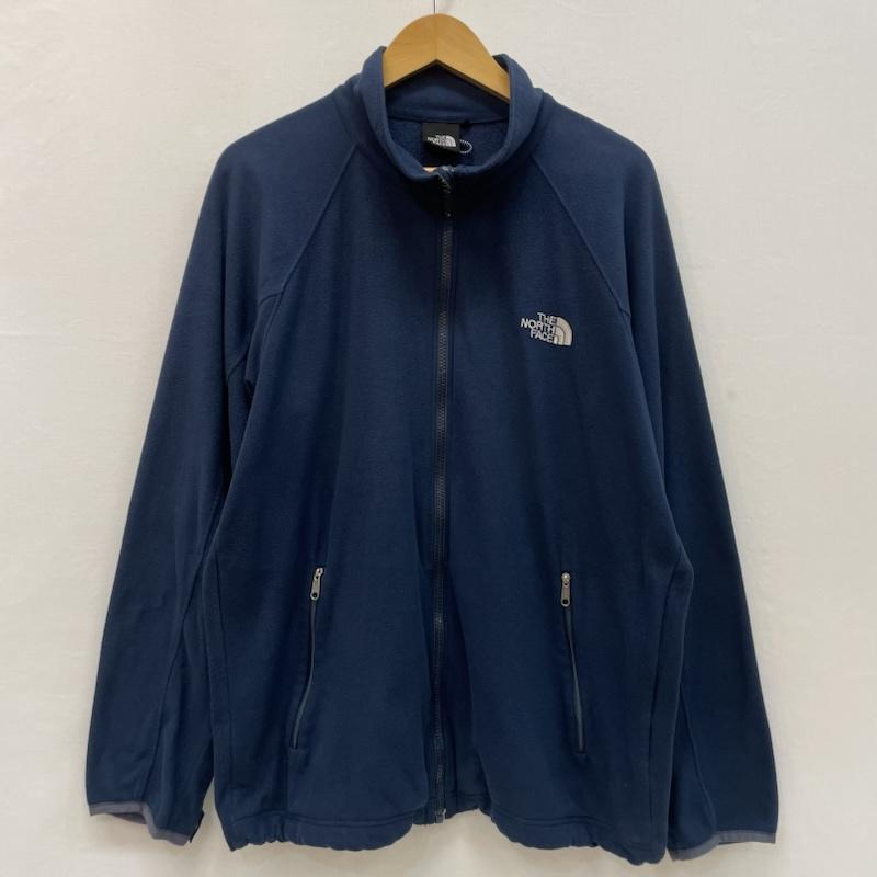 ザノースフェイス THE NORTH FACE ジャケット、上着 ジャンパー、ブルゾン バーサ ジップ イン ジャケット フリース フルジップ ホワイト ブラウン ロゴ 刺繍 L 紺 / ネイビー / navy メンズ USED 古着 中古 50167743