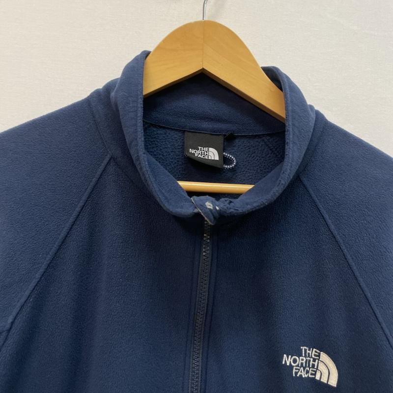 ザノースフェイス THE NORTH FACE ジャケット、上着 ジャンパー、ブルゾン バーサ ジップ イン ジャケット フリース フルジップ ホワイト ブラウン ロゴ 刺繍 L 紺 / ネイビー / navy メンズ USED 古着 中古 50167743