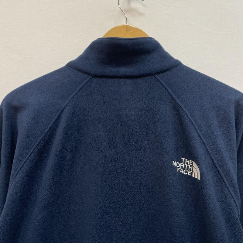 ザノースフェイス THE NORTH FACE ジャケット、上着 ジャンパー、ブルゾン バーサ ジップ イン ジャケット フリース フルジップ ホワイト ブラウン ロゴ 刺繍 L 紺 / ネイビー / navy メンズ USED 古着 中古 50167743
