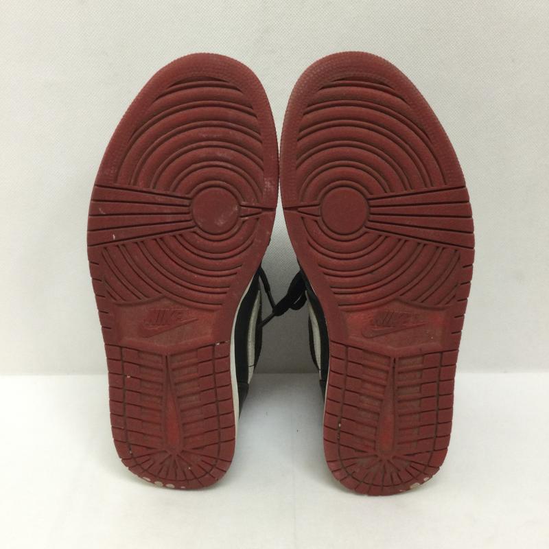 ナイキ NIKE スニーカー スニーカー ナイキ エア ジョーダン 1 ミッド レッド　ブラック 554724-020 27.0cm 黒 / ブラック / black X 赤 / レッド / red メンズ USED 古着 中古 50167744