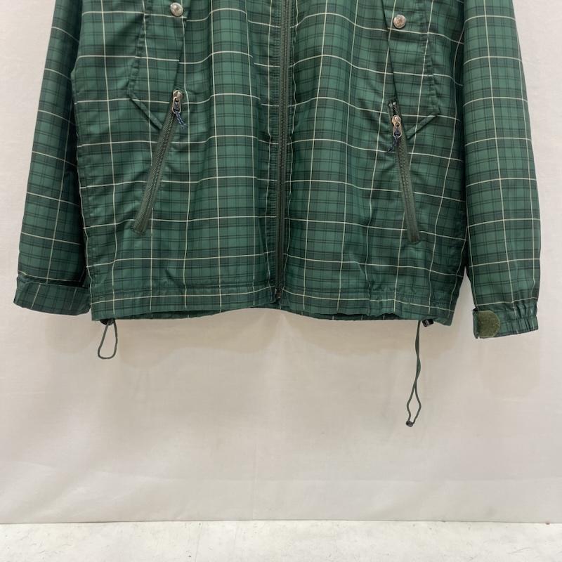 ヘリーハンセン HELLY HANSEN ジャケット、上着 ジャンパー、ブルゾン アンデネス パーカー ナイロン ジャケット チェック柄 L チェック 緑 / グリーン / green X 黒 / ブラック / black X 白 / ホワイト / white メンズ USED 古着 中古 50167745