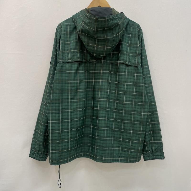 ヘリーハンセン HELLY HANSEN ジャケット、上着 ジャンパー、ブルゾン アンデネス パーカー ナイロン ジャケット チェック柄 L チェック 緑 / グリーン / green X 黒 / ブラック / black X 白 / ホワイト / white メンズ USED 古着 中古 50167745